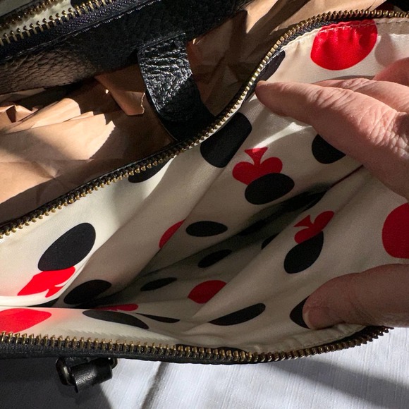 Kate Spade - Grove Court Lainey, 3 compartment handbag, Black Leather - Picture 7 of 14